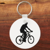 Bicyclist Silhouette Sleutelhanger (Voorkant)