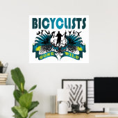 Bicyclists krijgen Wild Poster (Thuiskantoor)