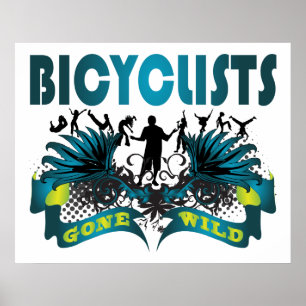 Bicyclists krijgen Wild Poster