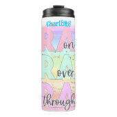 Bid: Aan, over, door het Thermosbeker (Voorkant)