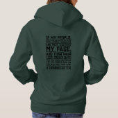 Bid, als mijn mensen die door mijn naam worden gen hoodie (Achterkant)