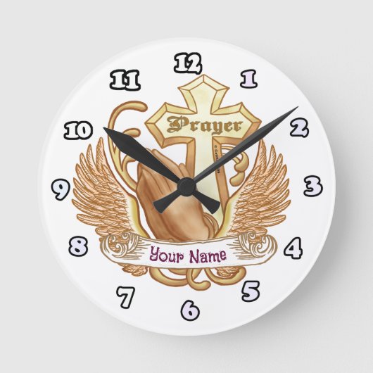 Bid altijd Kruis klok (Voorkant)