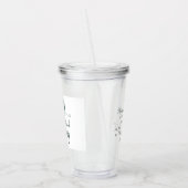 Bid Bijbelvers Christelijk Gebed Groen en Wit Acryl Drinkbeker (Links)