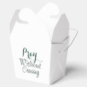 Bid Bijbelvers Christelijk Gebed Groen en Wit Bedankdoosjes (Geopend)