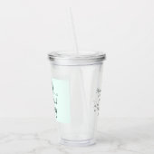 Bid Bijbelvers Christelijk Gebed Licht Groen Acryl Drinkbeker (Links)