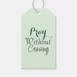 Bid Bijbelvers Christelijk Gebed Licht Groen Cadeaulabel