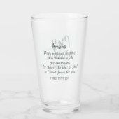 Bid Bijbelvers Christelijk Gebed Licht Groen Glas (Achterkant)