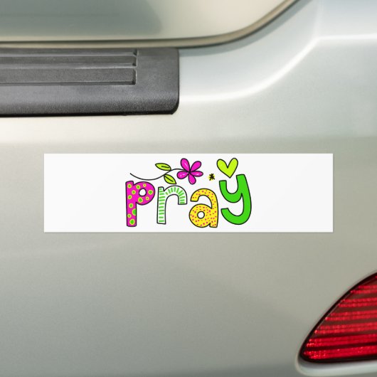 Bid Bumpersticker (Op auto)