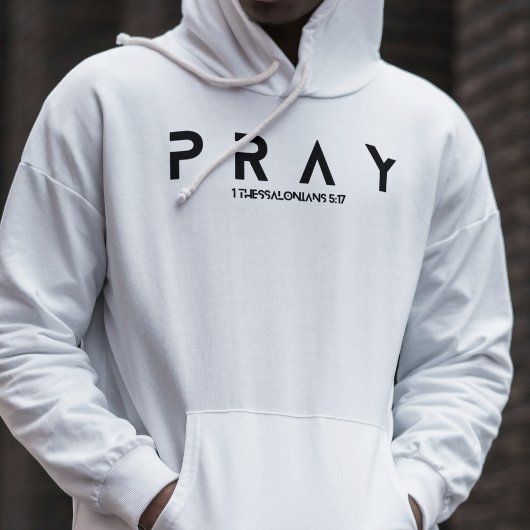 "Bid" Christelijk Bijbelvers Religieus Hoodie
