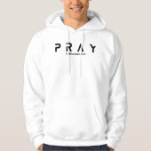 "Bid" Christelijk Bijbelvers Religieus Hoodie (Voorkant)