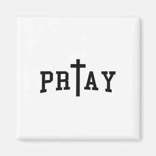 Bid Christelijke Cross Art Christelijke Quote Reli Magneet