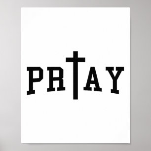 Bid Christelijke Cross Art Christelijke Quote Reli Poster