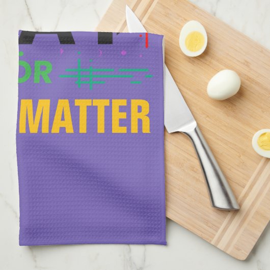 Bid dat het leven ertoe doet theedoek (Quarter Fold)