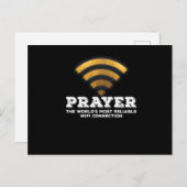 Bid de betrouwbaarste WiFi-verbinding Briefkaart (Voorkant / Achterkant)