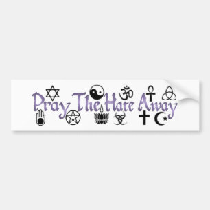 Bid de Hate Away Bumpersticker
