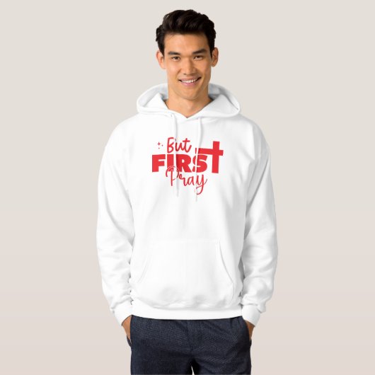 Bid eerst Christelijk Geloof Hoodie (Voorkant volledig)