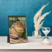 Bid elke dag Chipmunk Fotoplaat (Zijkant)