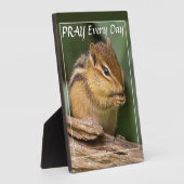 Bid elke dag Chipmunk Fotoplaat (Zijkant)