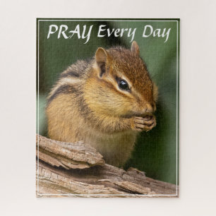 Bid elke dag Chipmunk Legpuzzel