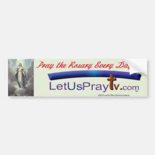 Bid elke dag de Rosary Bumpersticker