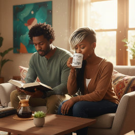 Bid en maak je geen zorgen over Christelijk Inspir Koffiemok