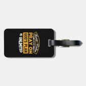 Bid en vertrouw op Gods onbegrensde geloofsplan Bagagelabel (Achterkant horizontaal)