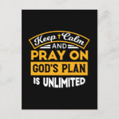 Bid en vertrouw op Gods onbegrensde geloofsplan Briefkaart (Voorkant)