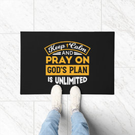 Bid en vertrouw op Gods onbegrensde geloofsplan Deurmat