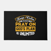 Bid en vertrouw op Gods onbegrensde geloofsplan Deurmat (Voorkant)