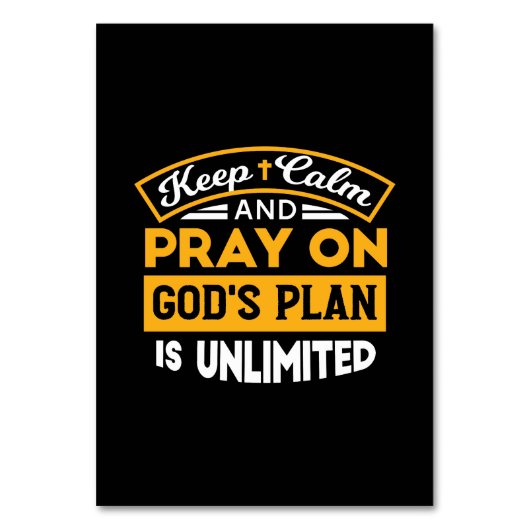 Bid en vertrouw op Gods onbegrensde geloofsplan Kaart (Voorkant)