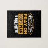 Bid en vertrouw op Gods onbegrensde geloofsplan Legpuzzel (Horizontaal)