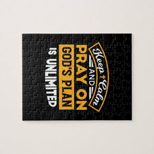 Bid en vertrouw op Gods onbegrensde geloofsplan Legpuzzel (Horizontaal)