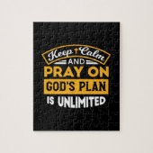 Bid en vertrouw op Gods onbegrensde geloofsplan Legpuzzel (Verticaal)