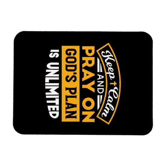 Bid en vertrouw op Gods onbegrensde geloofsplan Magneet (Horizontaal)