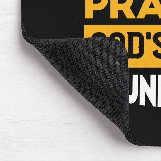 Bid en vertrouw op Gods onbegrensde geloofsplan Muismat (Hoek)