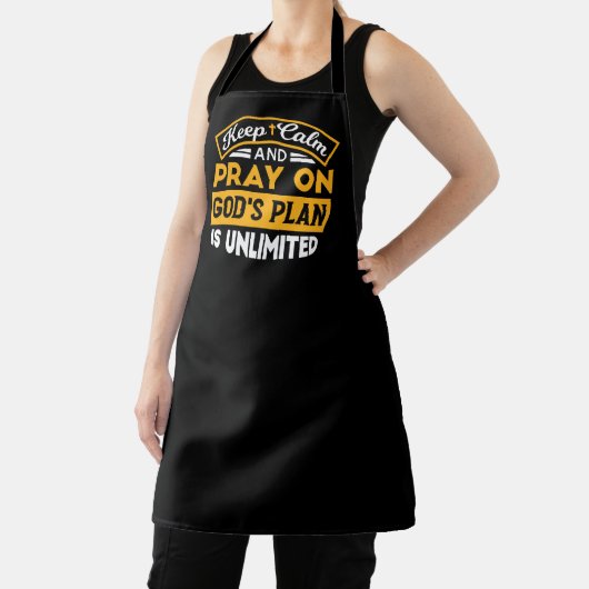 Bid en vertrouw op Gods onbegrensde geloofsplan Schort (Insitu)