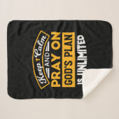 Bid en vertrouw op Gods onbegrensde geloofsplan Sherpa Deken (Voorkant (horizontaal))