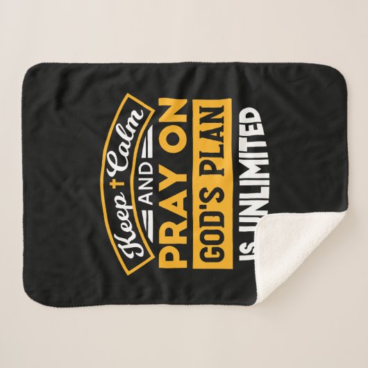 Bid en vertrouw op Gods onbegrensde geloofsplan Sherpa Deken (Voorkant (horizontaal))
