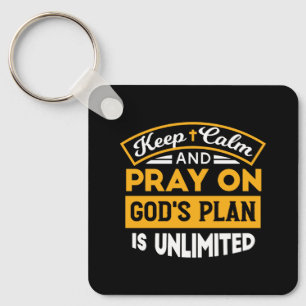 Bid en vertrouw op Gods onbegrensde geloofsplan Sleutelhanger