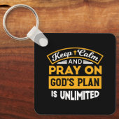 Bid en vertrouw op Gods onbegrensde geloofsplan Sleutelhanger (Voorkant)