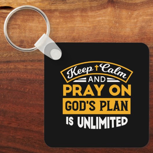 Bid en vertrouw op Gods onbegrensde geloofsplan Sleutelhanger (Voorkant)
