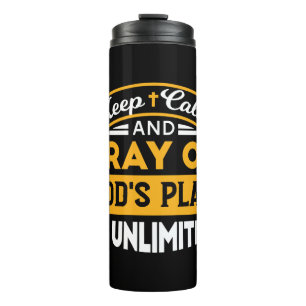 Bid en vertrouw op Gods onbegrensde geloofsplan Thermosbeker