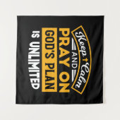 Bid en vertrouw op Gods onbegrensde geloofsplan Wandkleed (Voorkant (horizontaal))