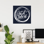 Bid en werk poster (Thuiskantoor)