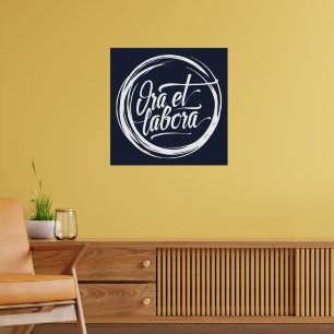 Bid en werk poster