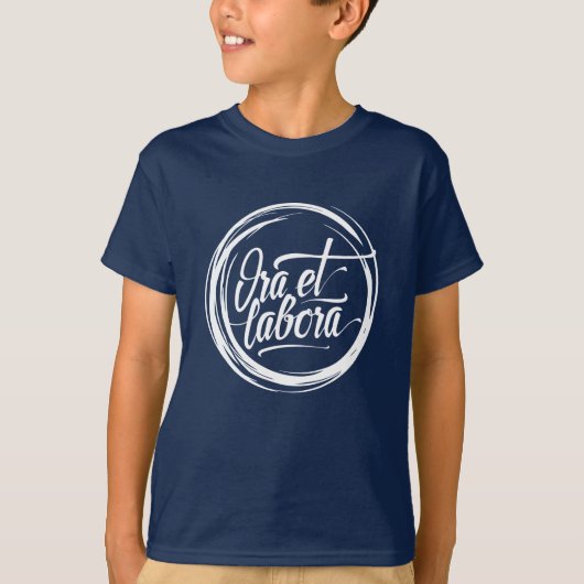 Bid en werk t-shirt (Voorkant)