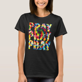 Bid erop dat het door het kleurrijke T wordt gebet T-shirt