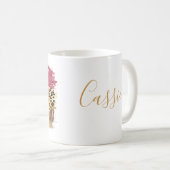 Bid erop dat het door het Monogram gebeten wordt. Koffiemok (Voorkant rechts)