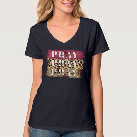 Bid erop dat het erdoor gebeten wordt t-shirt (Voorkant)