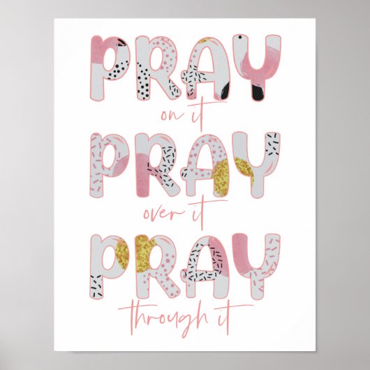 Bid erop, erover heen, door het Christelijk Poster (Voorkant)